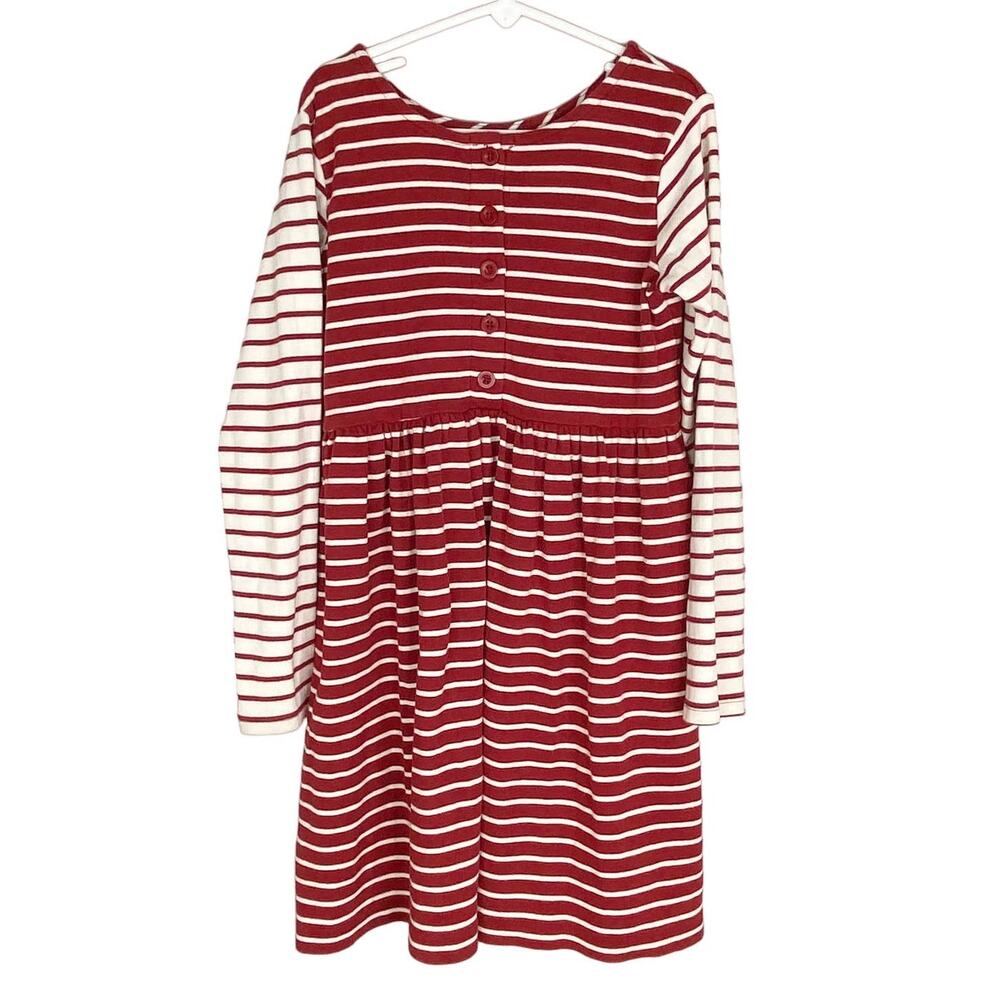 Hanna Andersson Dress 130 cm (8) Red White Stripes